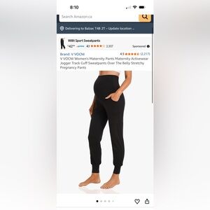 Bundle of maternity joggers - Bae, H+M and Amazon